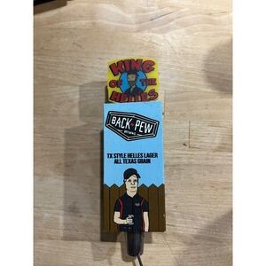 Back Pew Brewing Beer Tap Handle TX Style Helles Lager King of‎ Helles Texas